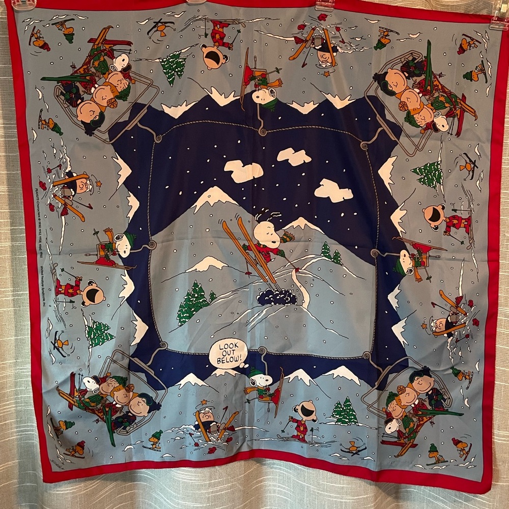 Charles Schulz silk scarf